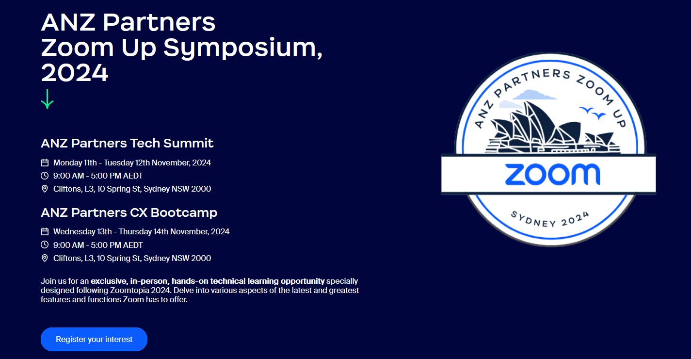 ANZ Partners Zoom Up Symposium, 2024